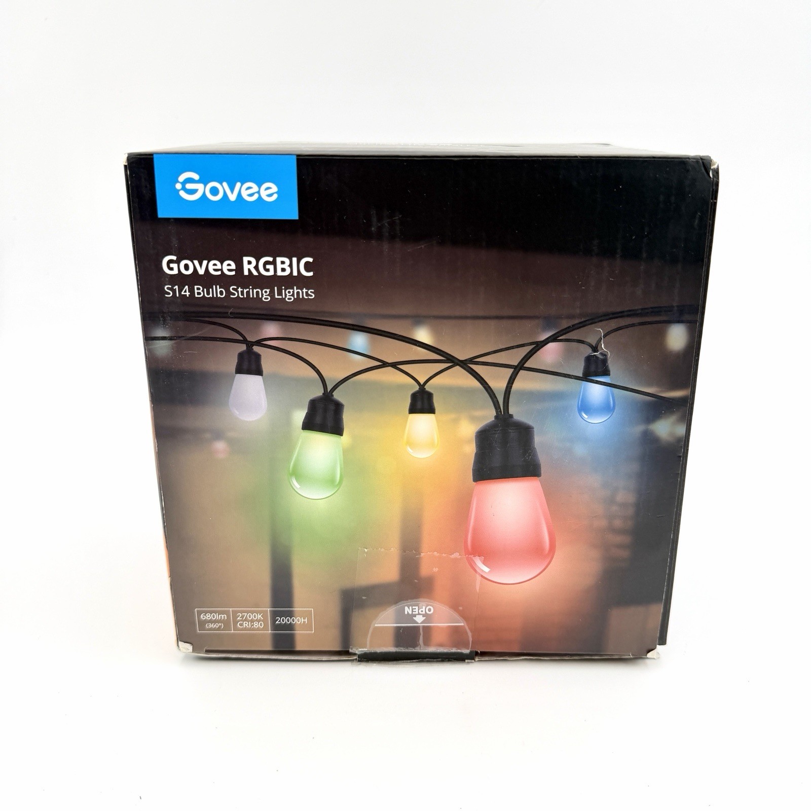 Govee RGBIC S14 Dimmable Bulb String Lights 48 FT Waterproof Model H7015 gallery