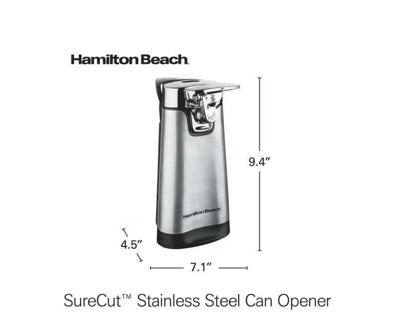 Hamilton Beach SureCut Automatic Electric Can Opener with Multi Tool, Stainless gallery