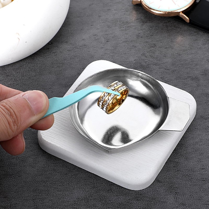 Electronic Scale Tray, Mini Counter Scales Stainless Steel Metal Weigh Boats gallery
