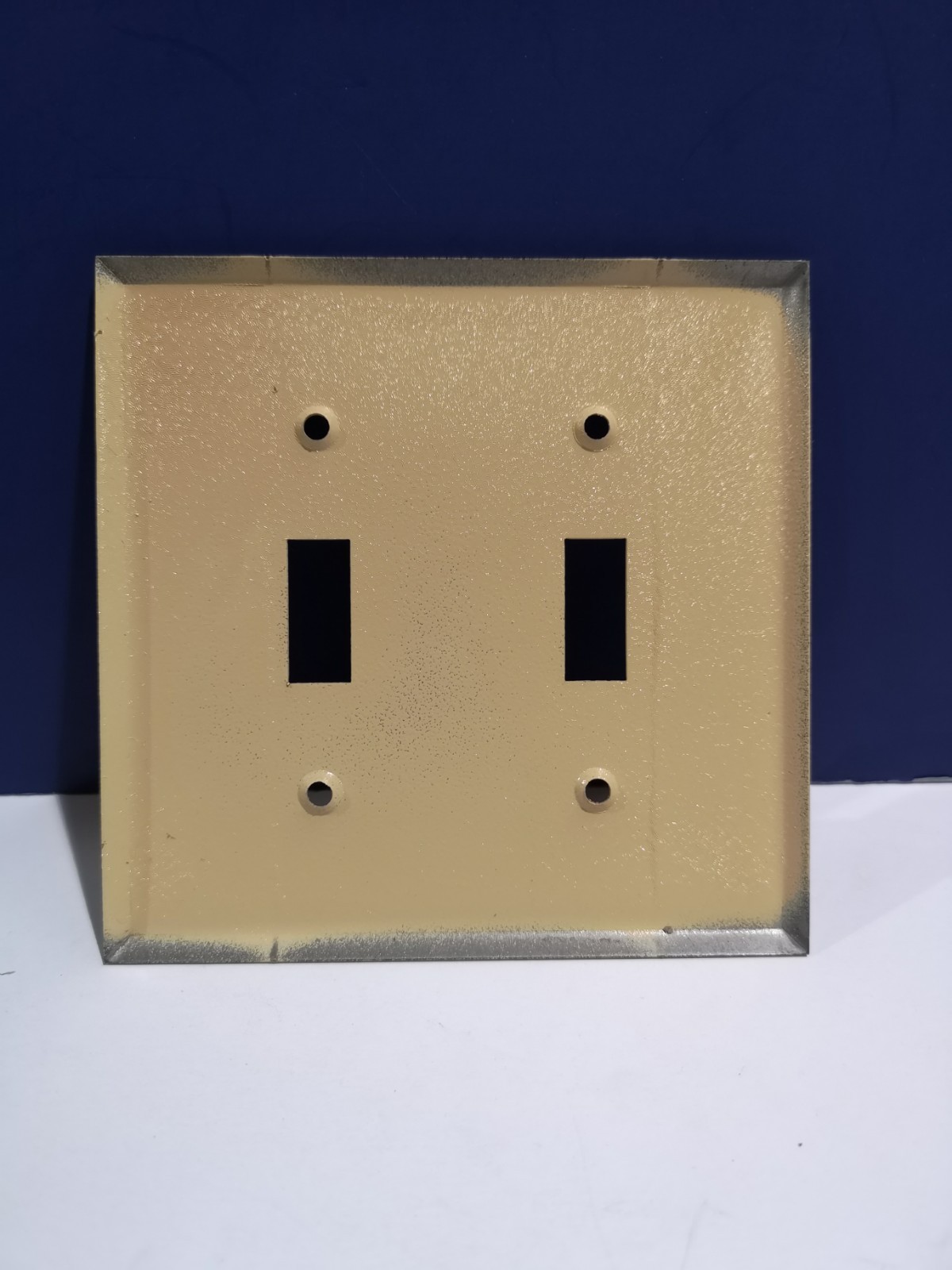 2-Gang IVORY CRACKLE Double Toggle Light Switch Wall Plate Cover NEW 10-2-IC gallery