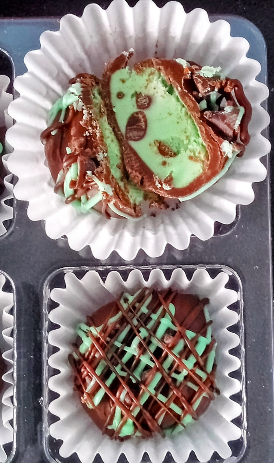 Mint Chocolate Chip Truffles!! St. Patrick's Day! 1 Dozen Gift Box!! gallery