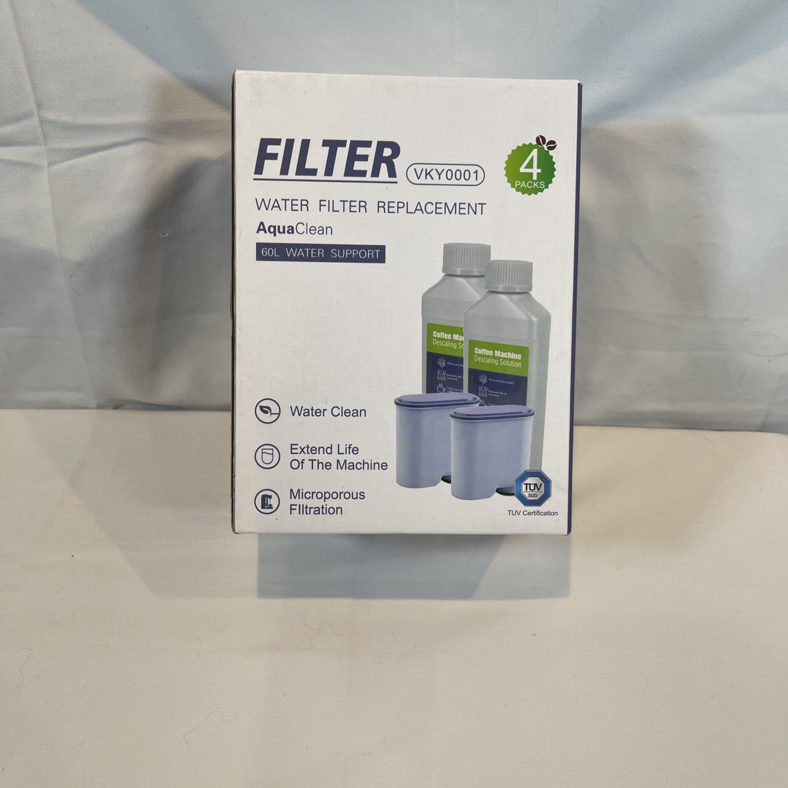 Aquaclean Compatible Water Filters (2-Pk) & Descaling Liquid (250Ml X 2) VKY0001 gallery