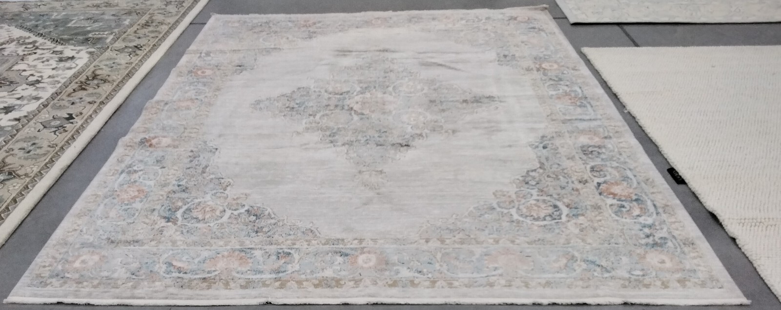 GREY / ROSE 9' X 12' Back Stain Rug, Reduced Price 1172741015 SHV726F-9 gallery