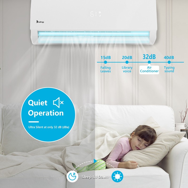 18000BTU Air Conditioner Mini Split AC Ductless With HEAT PUMP 19SEER 1250 sq.ft gallery