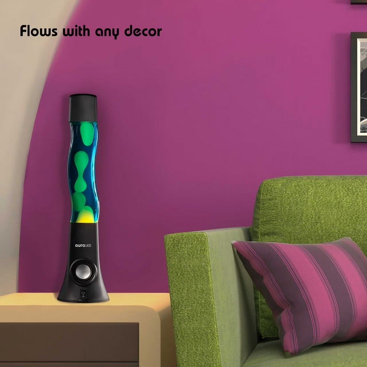 ColorFlow Hi-Fi Bluetooth Speaker Lamp Lava Wax Light Show 16.5in gallery