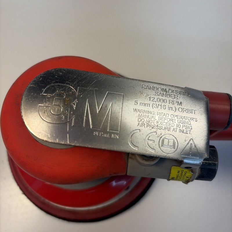 3M Pneumatic Random Orbital Sander 5in Disc 12000 RPM with Vaccuum Port gallery