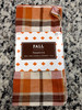 Fall Plaid Cotton Blend Fabric Napkins 20" X 20" Set of 4 Autumn Season New gallery
