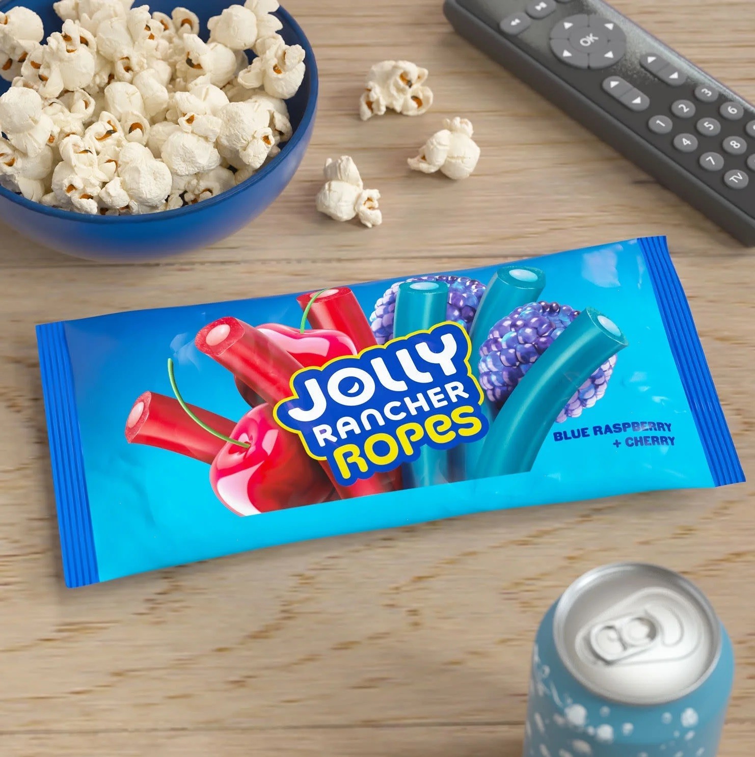 Jolly Rancher Ropes Candy – Blue Raspberry & Cherry Flavor, 10 oz Bag gallery