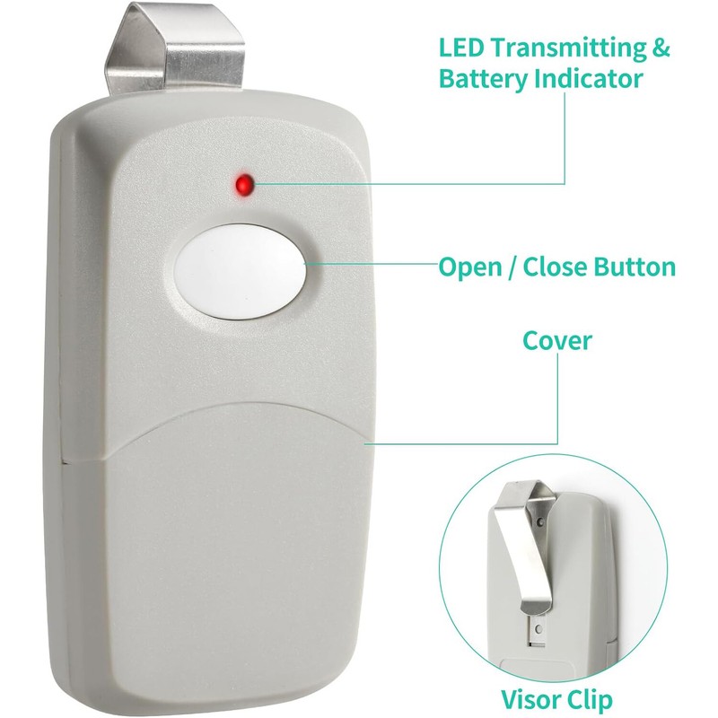 Multi-Code 3089 308911 Gate Garage Door Opener 300MHz 10 DIP Code Remote Control gallery