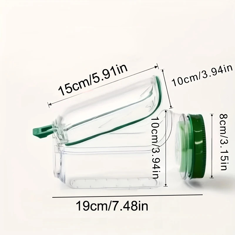 Portable Reusable Salad Jar with Side Opening and Leakproof Seasoning Layer gallery