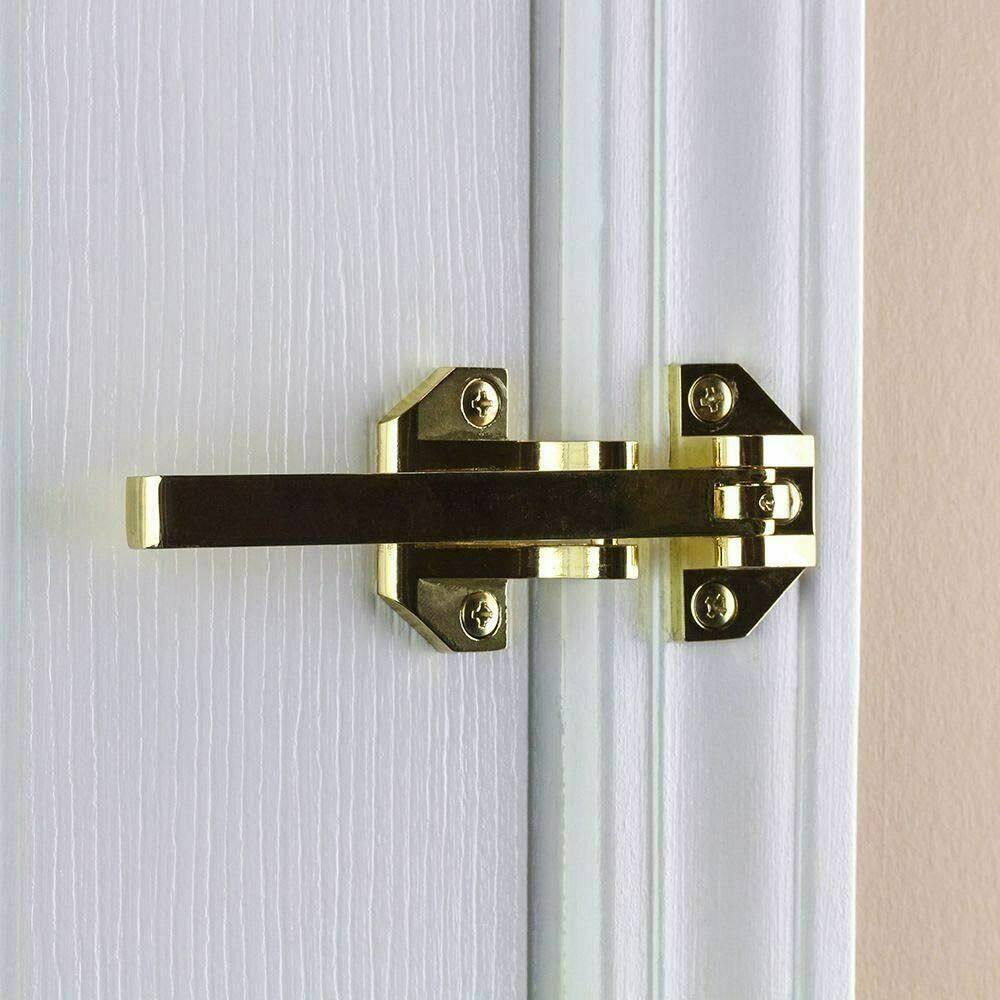 Door Security Guard Lock Bright Brass Heavy-Duty Defiant Home Improvement gallery