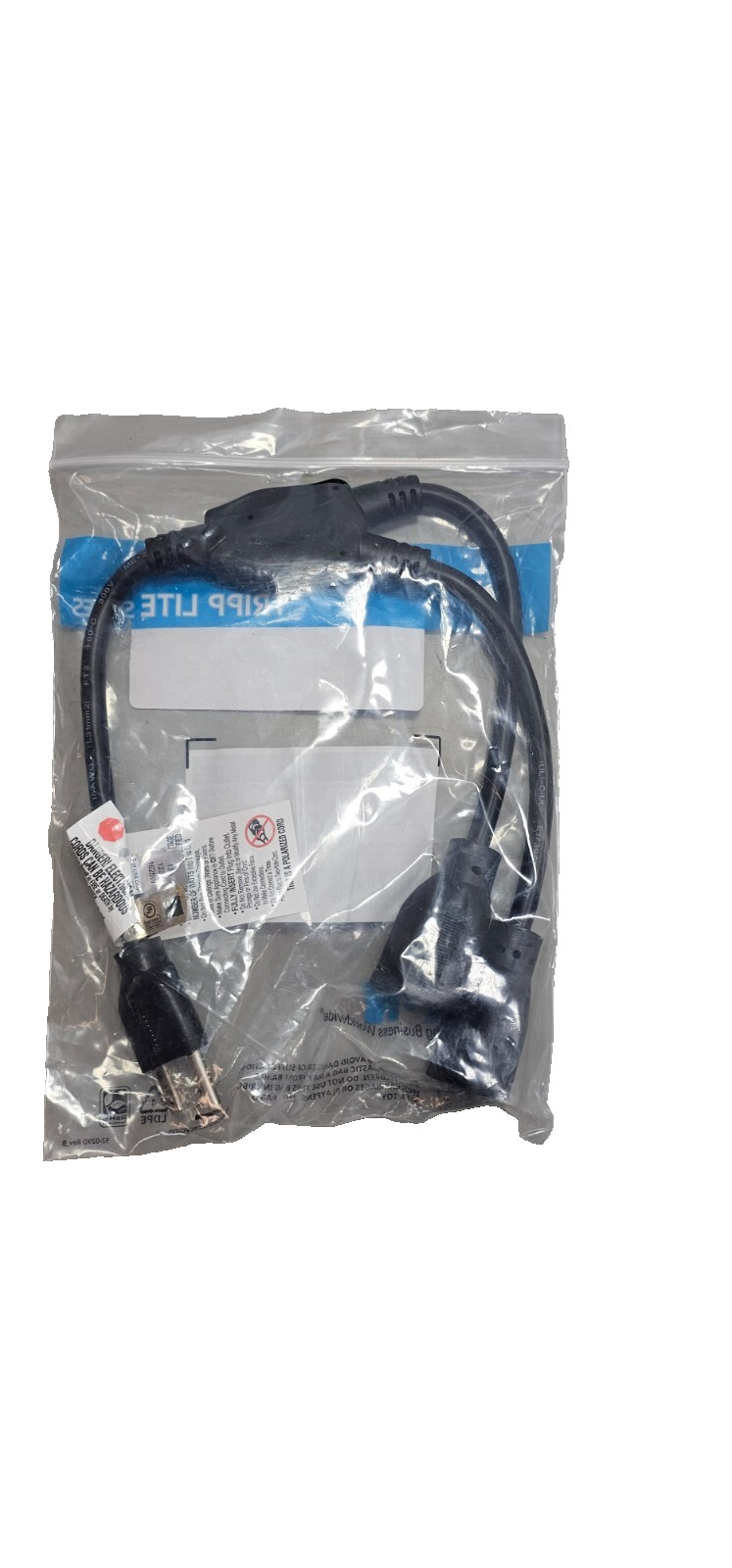 Tripp Lite Power Extension Cord Y Splitter Cable 13A, 16AWG, 5-15P To 2x 5-15R gallery