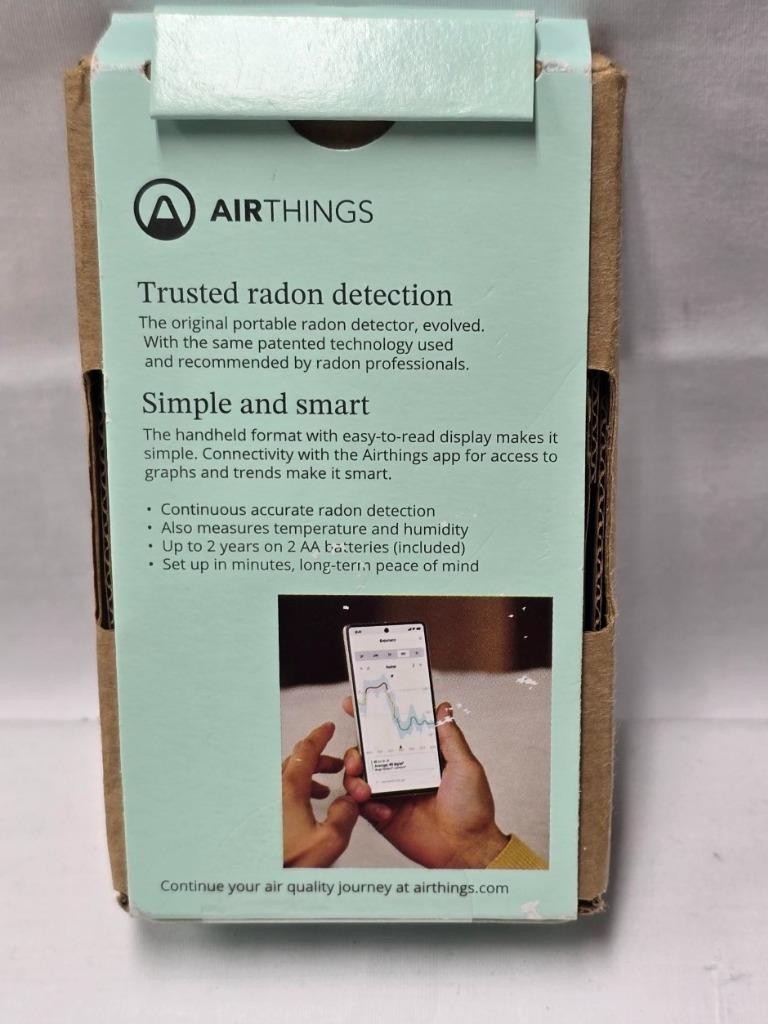 Airthings 325 Corentium Home 2 Battery-Operated Digital Radon Detector gallery