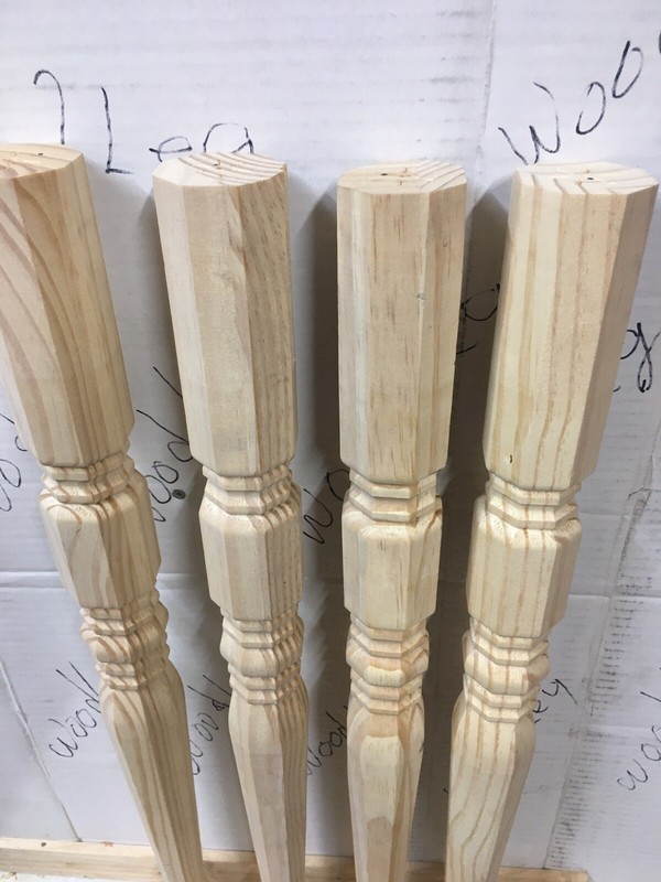 FOUR 28" SOLID PINE ROYAL STYLE TABLE FURNITURE LEGS WOOD WOODEN gallery