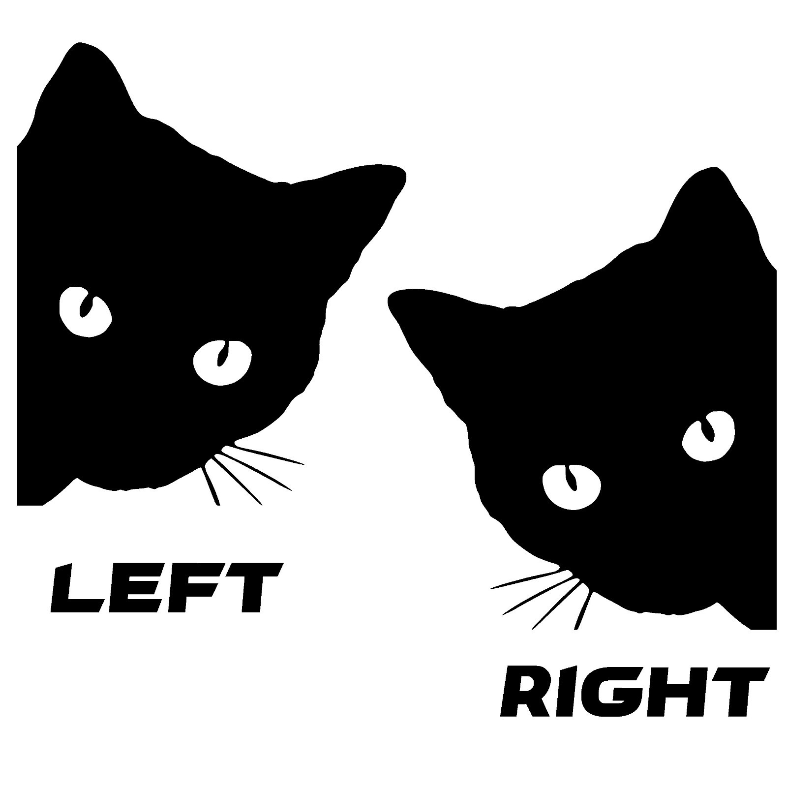 PEEKING CAT Decal Car Window Vinyl Sticker A Cute kitten peeking around a corner gallery