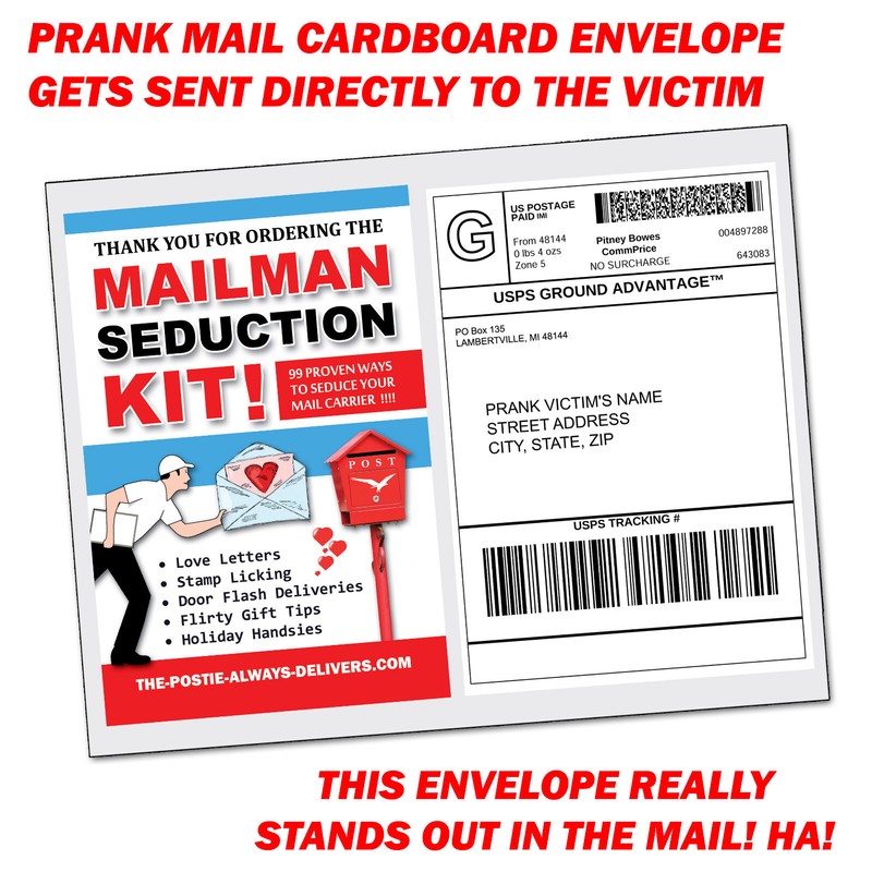 Mailman Seduction Kit Packet Prank Mail Sent Anonymously! gallery