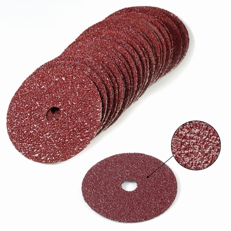 25 PCS 4-1/2 Inch Sanding Discs Aluminum Oxide Resin Fiber Grinding Disc 24 Grit gallery
