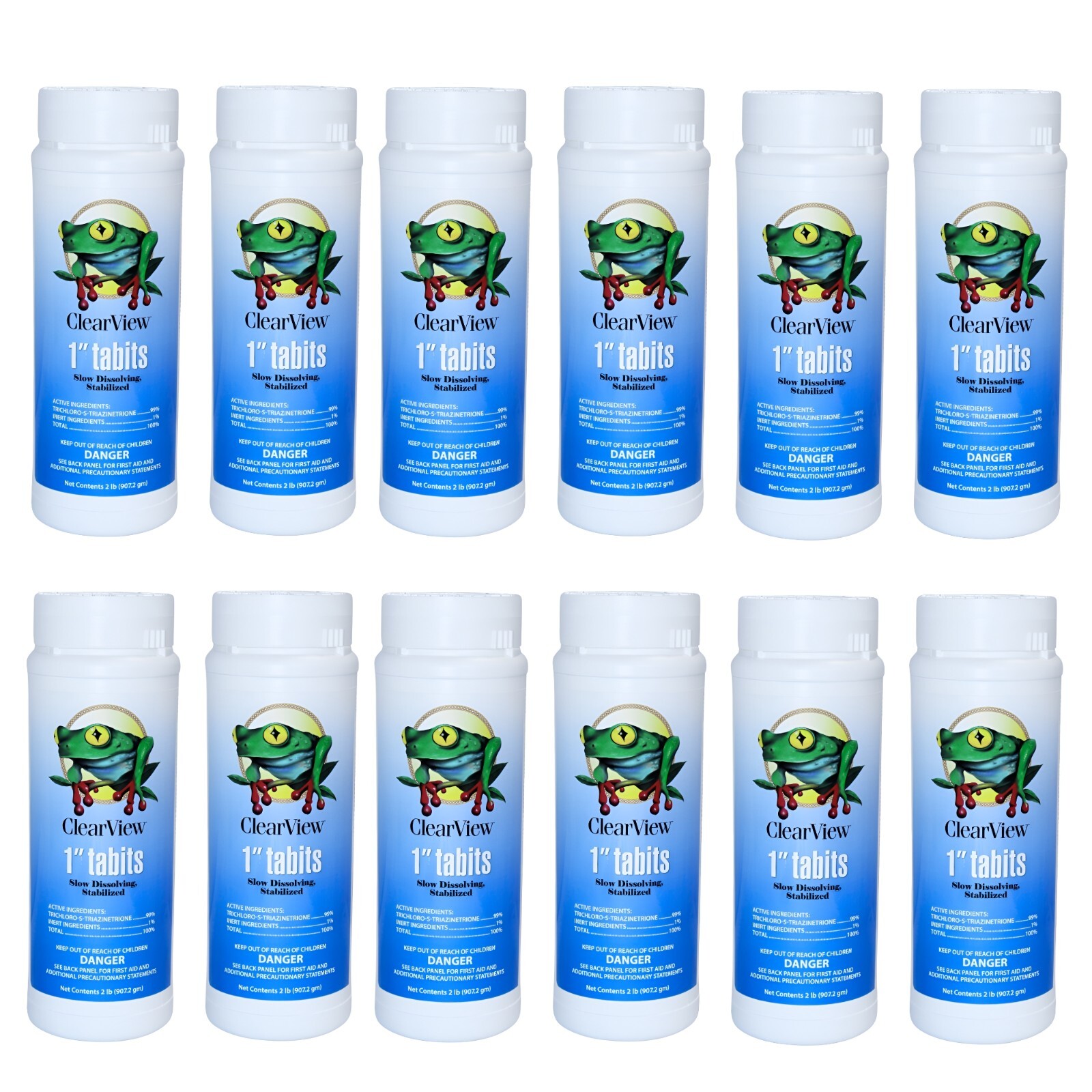 1" Inch Chlorine Tablets for Pools, Hot Tubs, & Spas - 2 Lbs (12 Pack) gallery