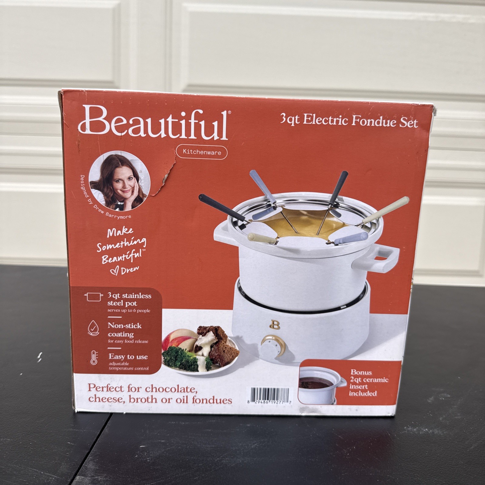 Beautiful by Drew Barrymore – 3Qt Electric Fondue Set – NEW In Box gallery