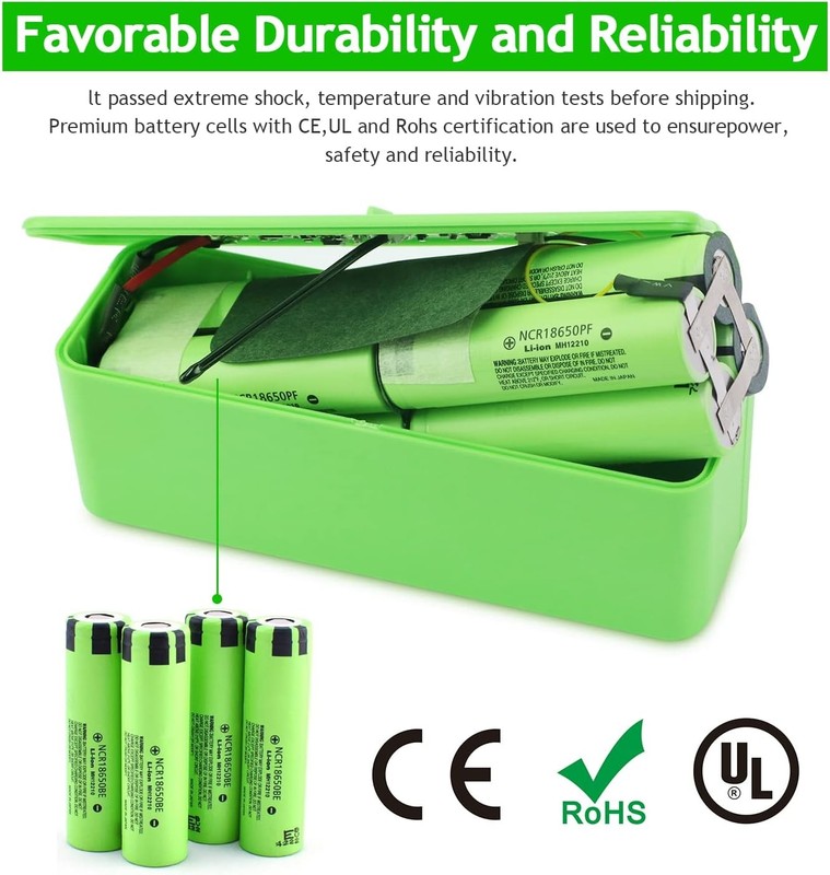 6400mAh Lithium Battery Replacement Compatible with iRobot Roomba 675 655 650 gallery