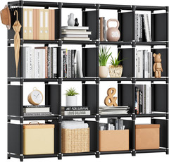 Extra Large 18-Cube Bookcase – DIY Storage Organizer for Home & Office