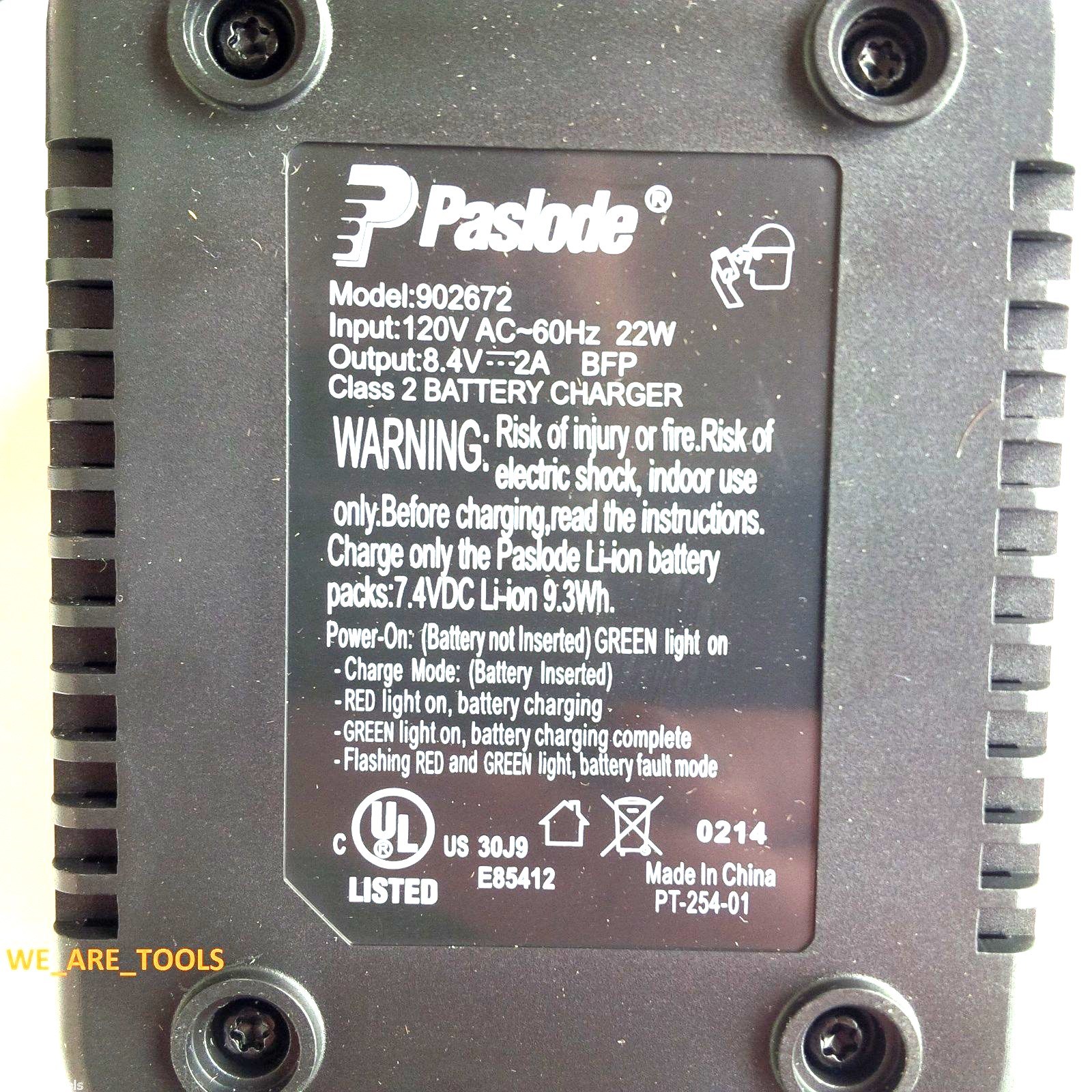 Paslode Charger 902672 For 902654 Battery, CFN325XP 905600 902400 906300 Nailer gallery