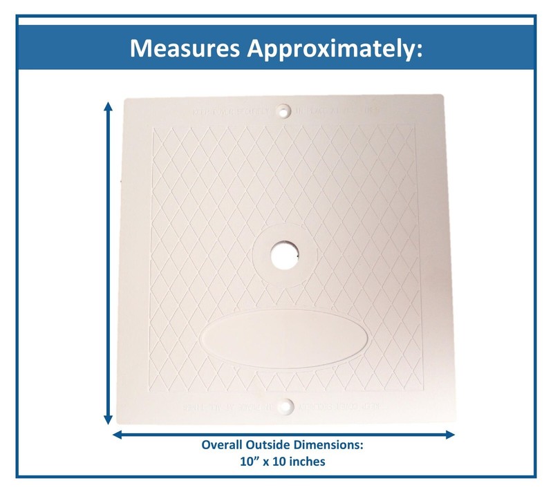 Hayward Square 10" Plastic Pool Skimmer Deck Lid SP1082E SPX1082E Aftermarket gallery