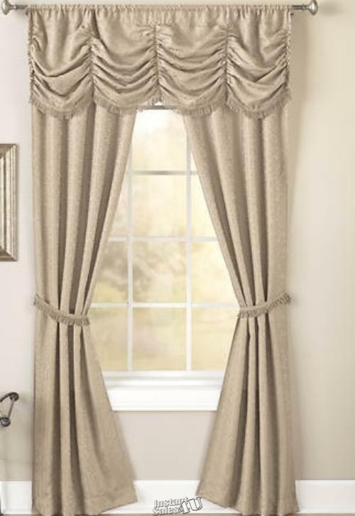 Panache Window In A Bag 55"W x 84"L Tan Beige gallery