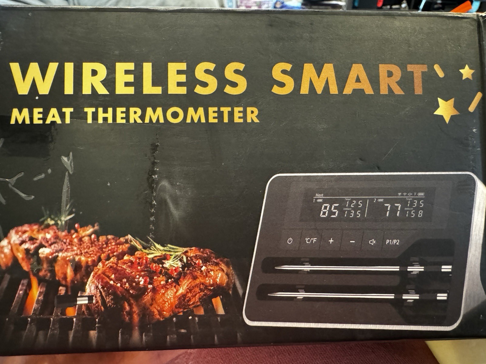 Wireless Smart Meat Thermometer BBQ App Compatible DUAL Probe gallery