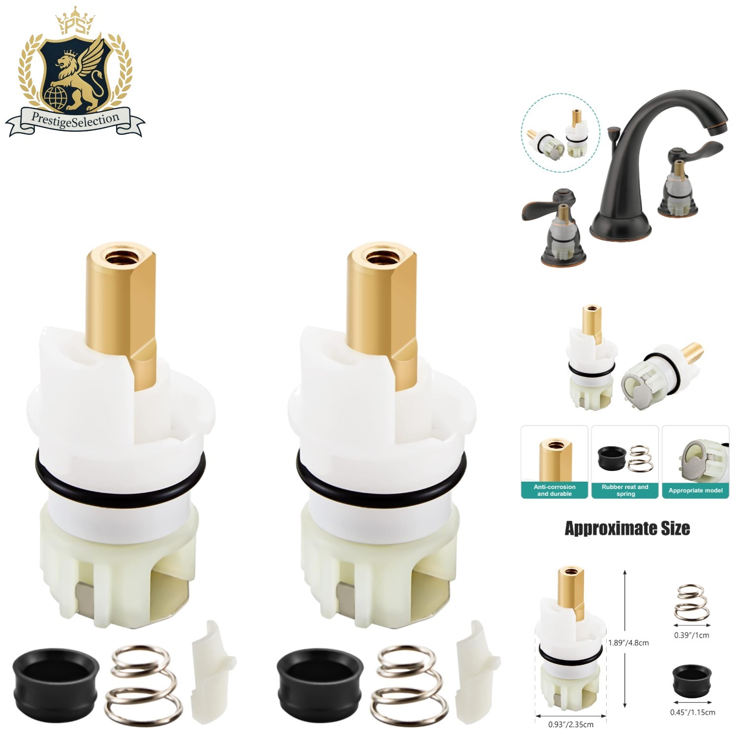 Durable Faucet Repair Kit - Brass and Stainless Components for Long-Lasting Use gallery