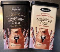 2-Pack White & Dark Chocolate Candycane Cocoa Stephen’s Gourmet Hot Chocolate