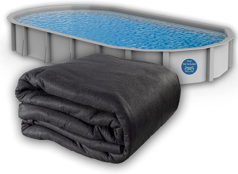 Durable 10' x 15' Oval Aboveground Pool Liner Pad - Easy Installation Guaranteed gallery