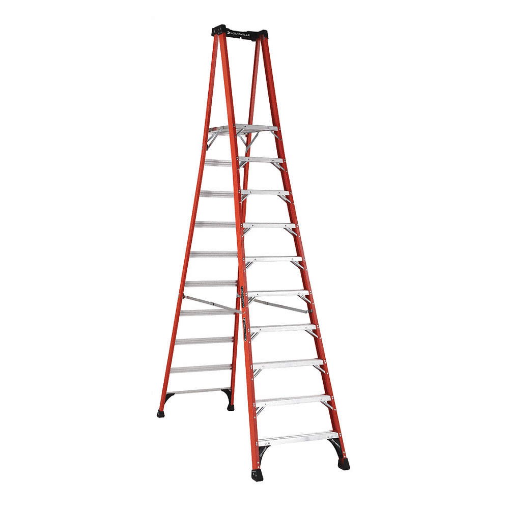 LOUISVILLE LADDER FXP1810HD Platform Stepladder,9 ft. 6",FGL,375 lb. 39RL17 gallery