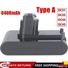 Battery 6400mAh Replace for Dyson DC31 DC34 DC35 DC44 DC45 Animal Type A 22.2V