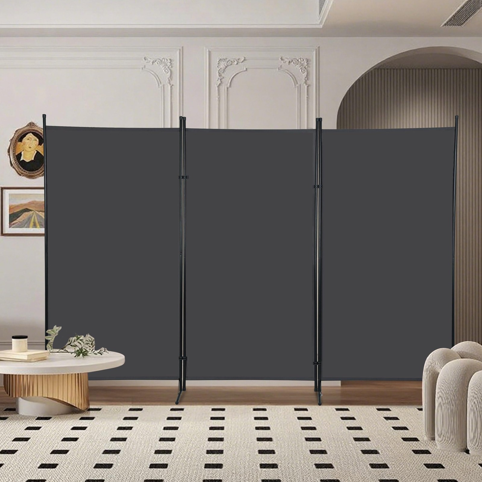FDW 3-Panel Room Divider Privacy Screen, 6FT Portable Folding Partition with ... gallery