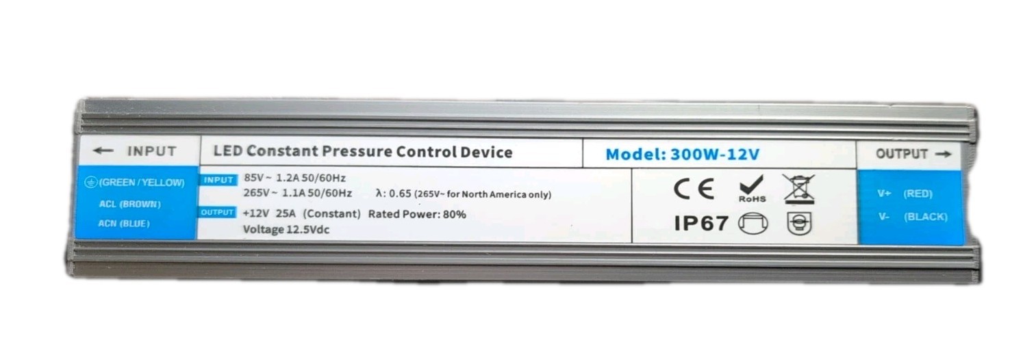 LED Driver 300 Watts Waterproof IP67 Power Supply 85V-265V AC to 12V gallery