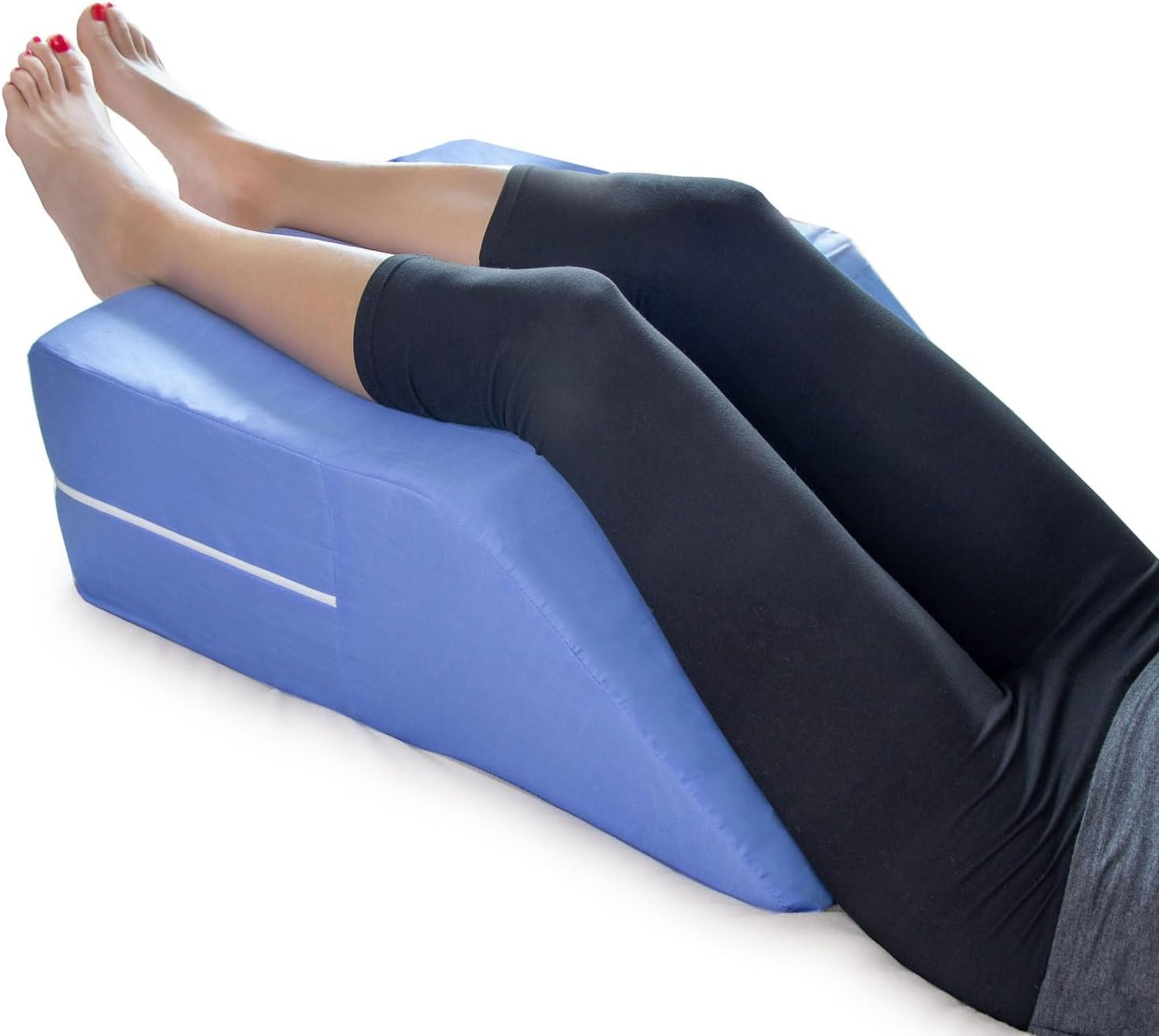 DMI 8 Inch Blue Body Positioner Wedge Pillow for Leg Elevation and Pain Relief gallery