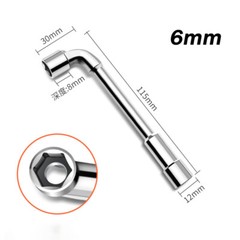 Metric L Shaped Angled Open Hex 6 point Socket Wrench Doubleend Spanner 6mm-24mm