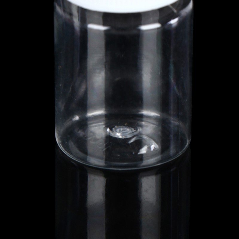 15ml/20ml/30ml/100ml Plastic PET Clear Empty Seal Bottles Solid Pill Container! gallery