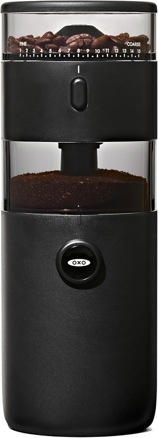 OXO Brew Compact Conical Burr Coffee Grinder Black -Used gallery