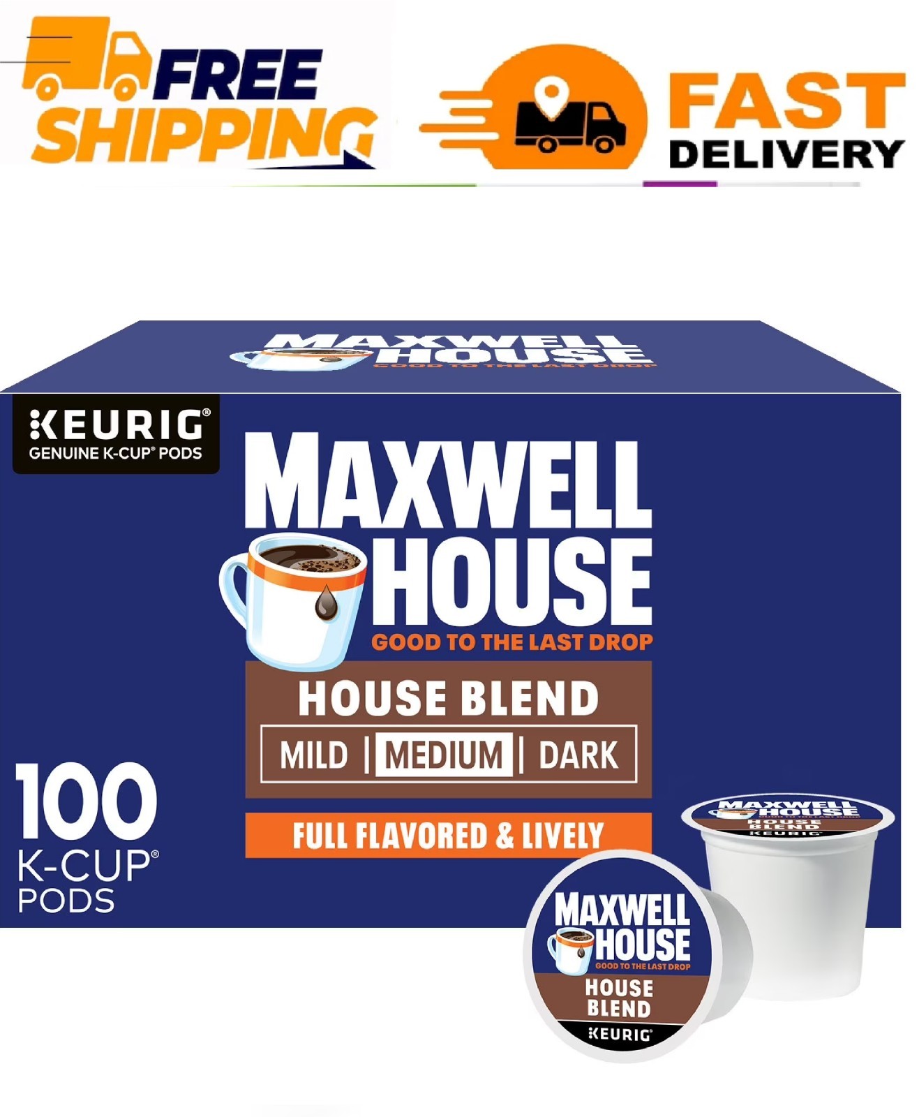 Maxwell House House Blend Medium K-Cup Coffee Pods 100 ct. gallery