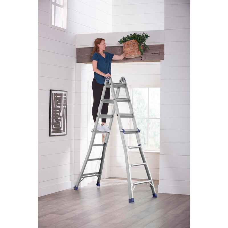 Cosco Articulating Multi-Position Ladder, 18ft., Model# 20918T1ASN gallery