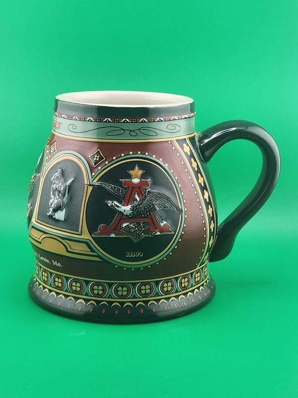 Budweiser Beer Stein Eagle Series 1900 Edition Pewter Lid Collector gallery