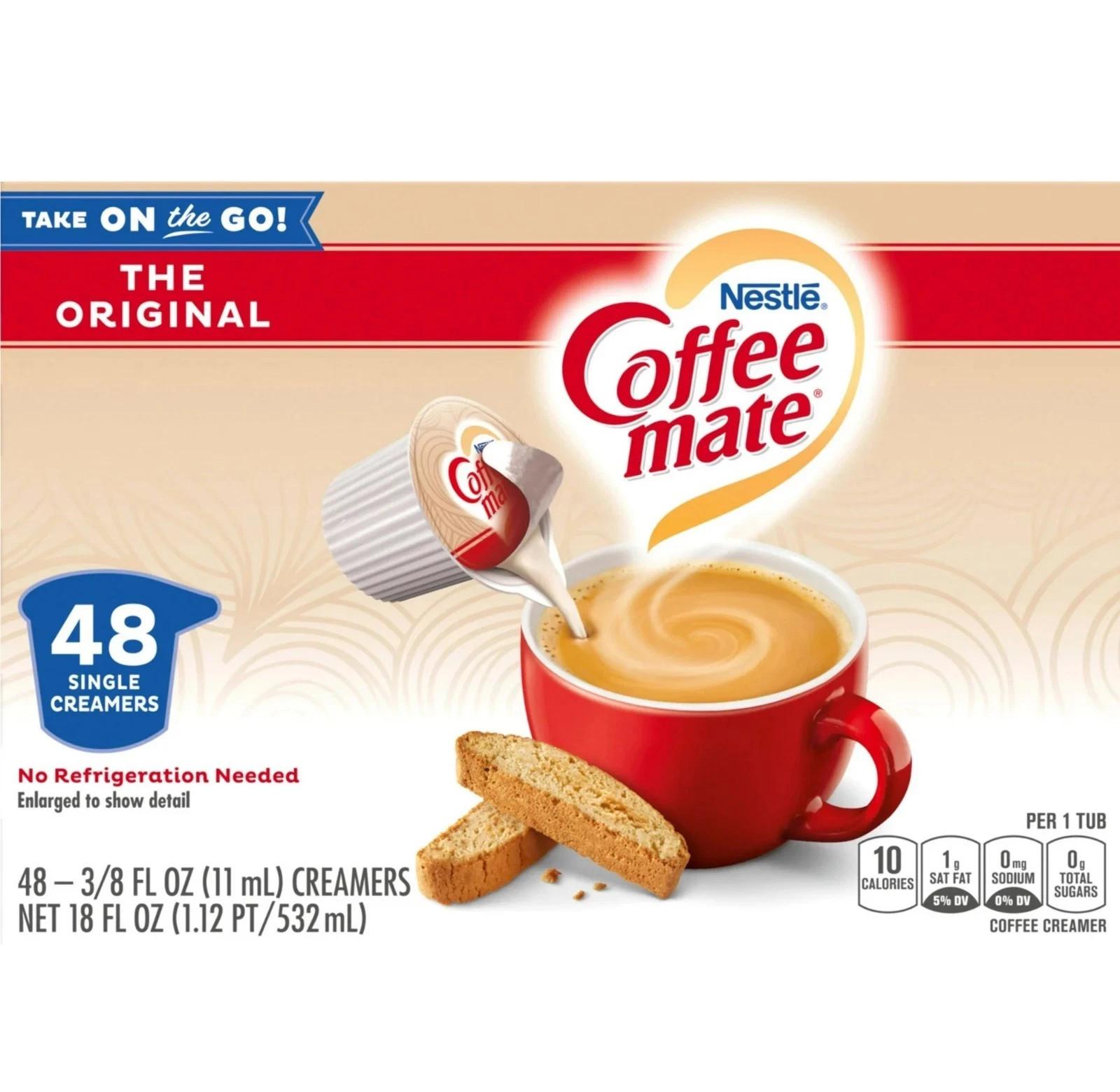 Nestlé Coffee Mate Original Liquid Coffee Creamer Singles,9 fl oz, 48 Pack gallery