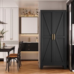 Elegro 71″ Freestanding Storage Cabinet,Office Pantry Cabinet for Living Room