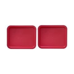 Replacement Lids for Pyrex 7212-PC 11-Cup Rectangle Red 8″ x 9.75″ 2-Pack