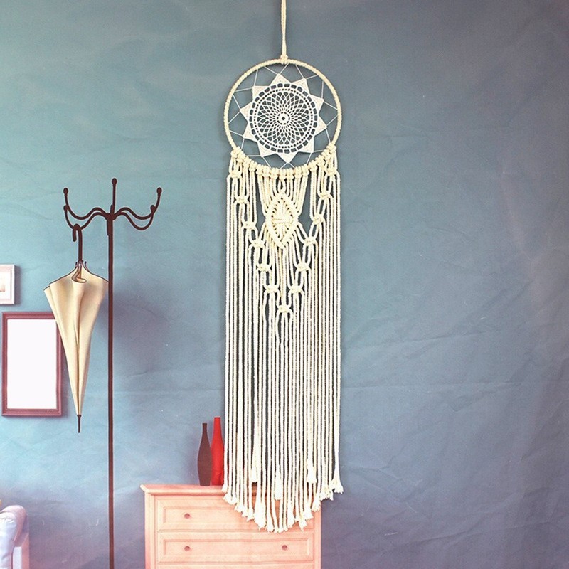 1pc Circle Macrame Kit Macrame Wall Hanging Supplies S9N15679 gallery