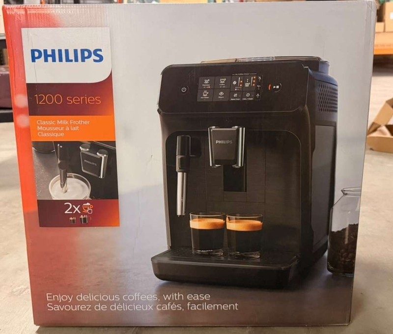 Philips 1200 Series Fully Automatic Espresso Machines w/ Milk Frother, EP1220/04 gallery