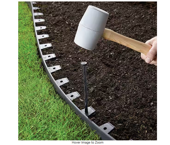 60 ft. No-Dig Plastic Landscape Edging Kit gallery