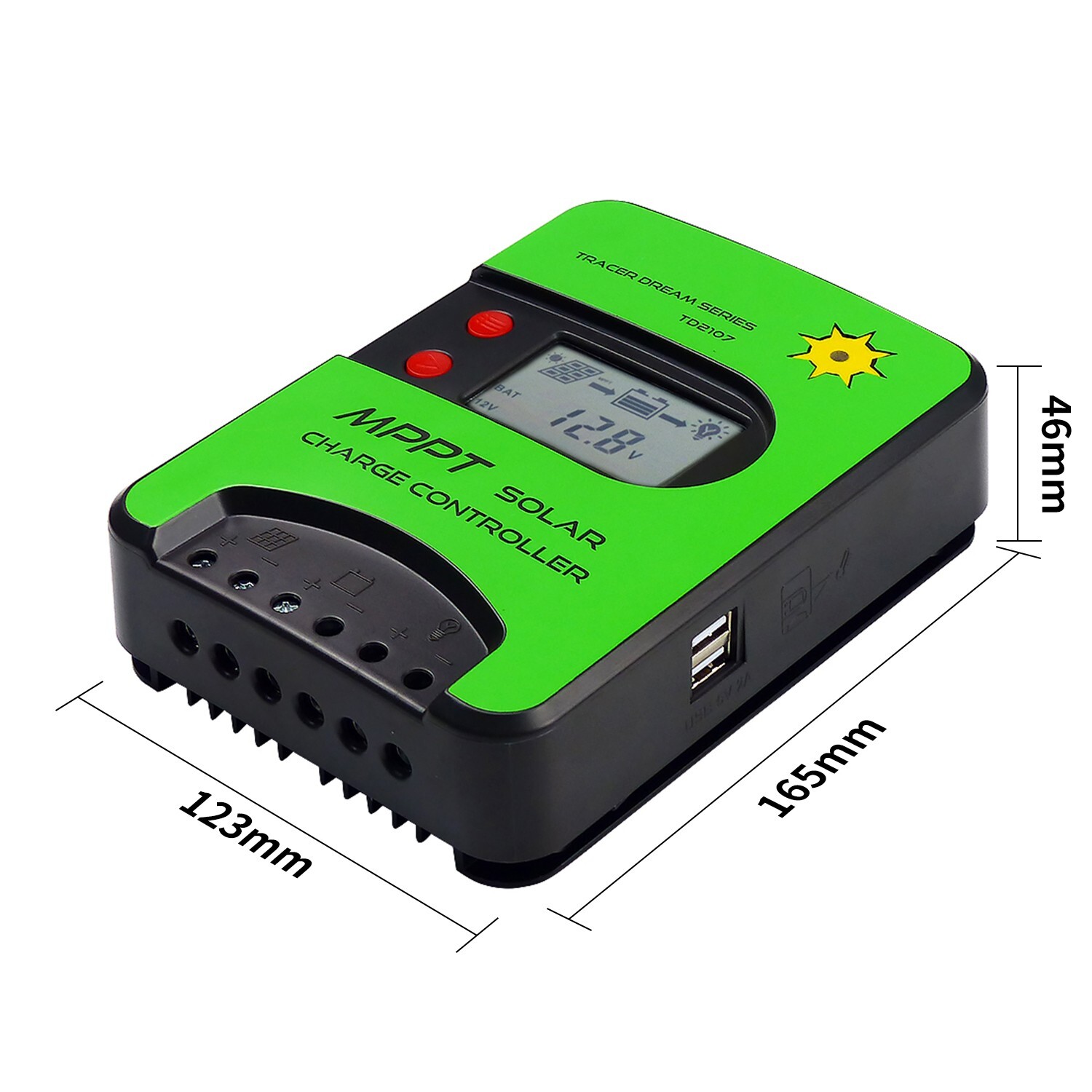 15A MPPT Solar Charge Controller 12V/24V Automatic Maximum PV 75V Built-in WiFi gallery